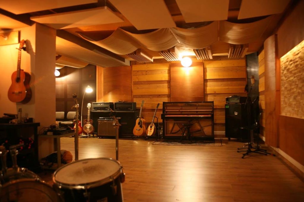 Studio Lyon : salle d'enregistrement du studio Woodlark